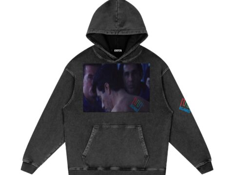 Egavas American Me Snow Washed Loose Cotton Hoodie