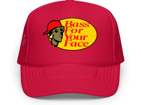 Bass For Your Face Foam trucker hat