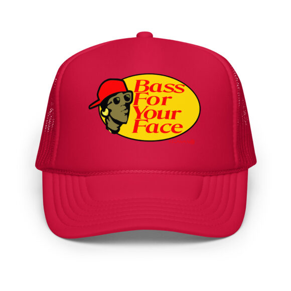 Bass For Your Face Foam trucker hat