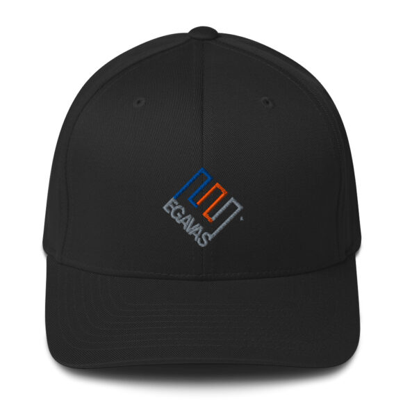 Egavas Enron Logo Knicks Team Color Structured Flexfit Twill Cap